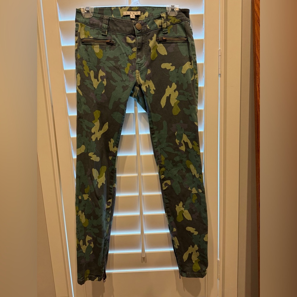 Cabi camo jeans size 0